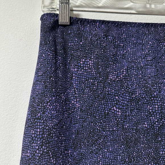 Vintage Y2K Express Purple Polka Dot High-Low Flounce Hem Midi Skirt Size Small - Picture 7 of 11